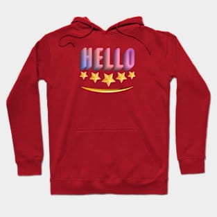 hello text artwork. Hoodie